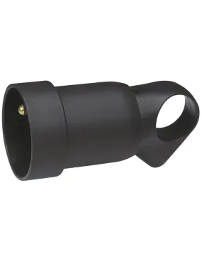 Fiche plastique avec anneau 2p+t 16 a femelle noir -